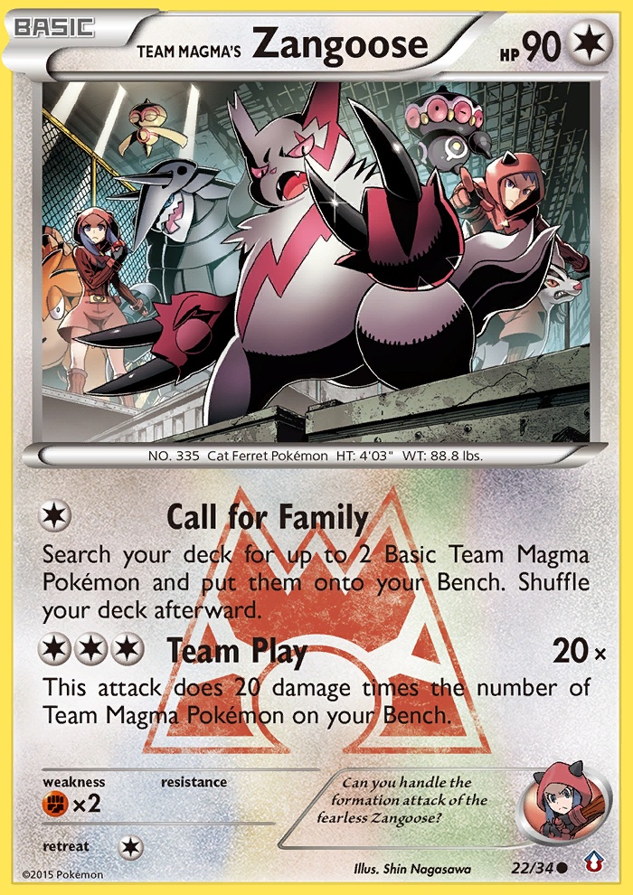 Team Magma’s Zangoose
