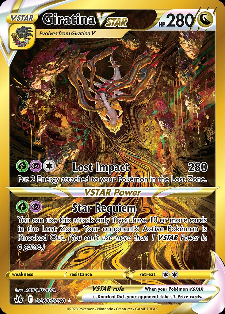 Giratina VSTAR alternate art from Crown Zenith Galarian Gallery